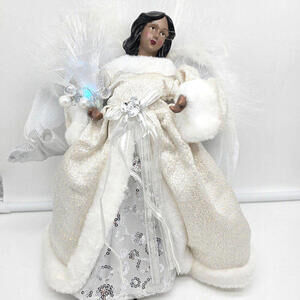 12" Fiber Optic Angel Tree‎ Topper Christmas